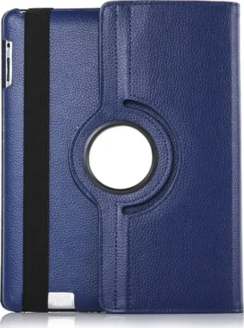 Apple iPad Mini 1 Kılıf 360 Derece Dönerli Yatay ve Dikey Standlı Deri Kılıf + 9H Nano Ekran Koruyucu