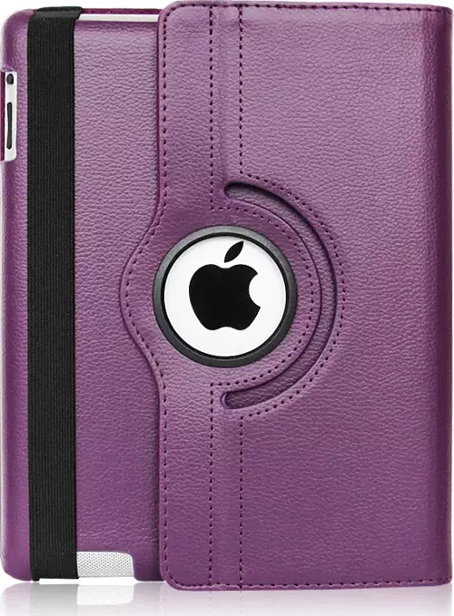 Apple iPad Mini 1 Kılıf 360 Derece Dönerli Yatay ve Dikey Standlı Deri Kılıf + 9H Nano Ekran Koruyucu