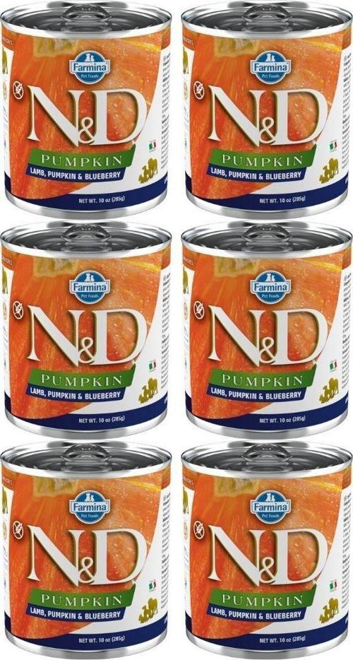 Pumpkin Kuzu ve Yabanmersinli Tahılsız Yetişkin Köpek Konservesi 285 Gr x 6 Adet
