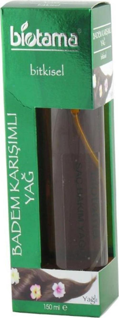 Badem Karışımlı Saç Bakım Yağı 150 ml Yağlı Saçlar Yeşil