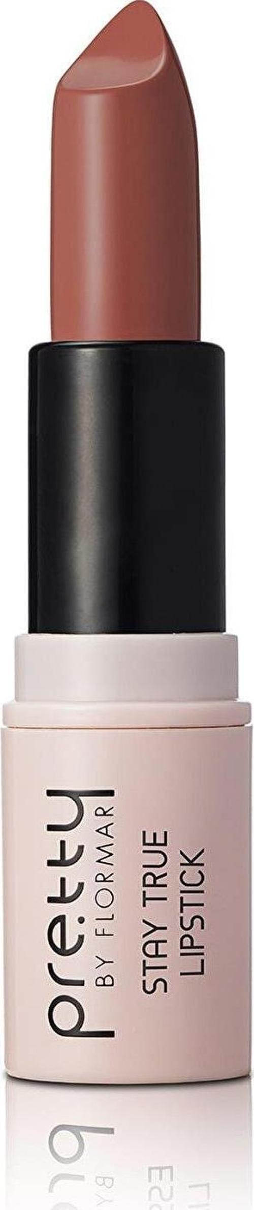 Ruj 002 Creamy Coffee - Pretty By Flormar Stay True Lipstick 8690604462353