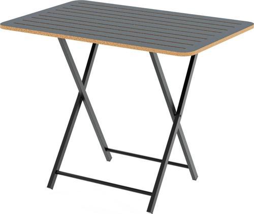 Katlanır 4 Kişilik Bahçe Masası Bistro Masa 55x90 Füme 1426