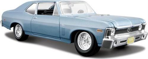 1/24 1970 Chevrolet Nova SS Model Araba Mavi