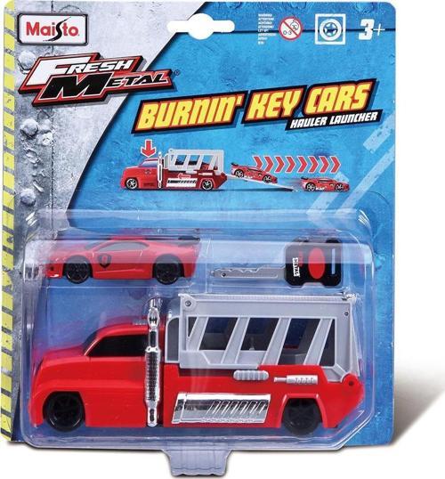 Burning Key Oyuncak Kamyon ve Araba Kırmızı