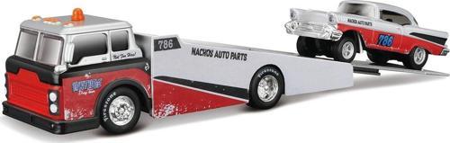 1957 Chevrolet Bel Air Gaser Araç ve Taşıyıcı Tır 1:64