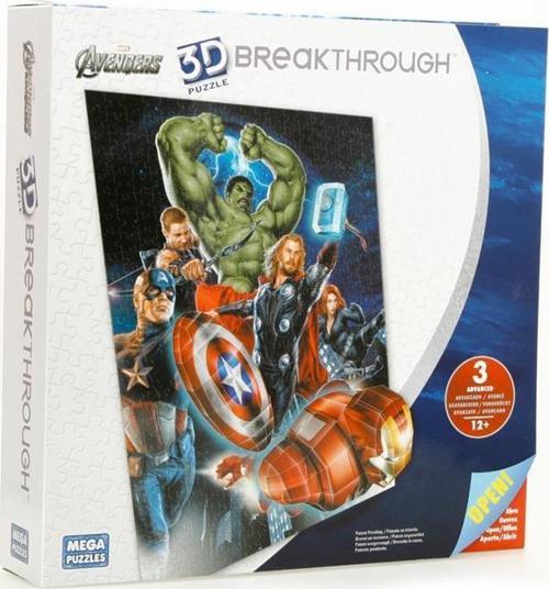 Mega Puzzle 300 Parça 3 Boyutlu Puzzle Breakthrough The Avengers