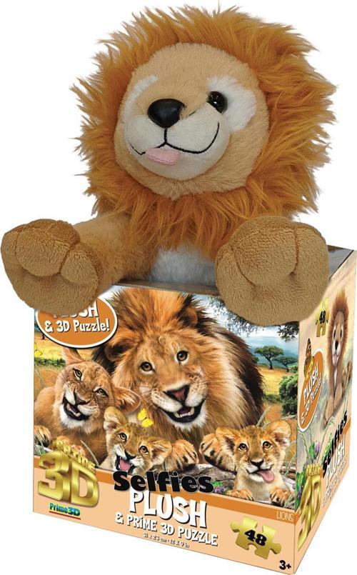 Prime 3D - Aslan Pelüş ve Selfie 48 Parça Puzzle 15803
