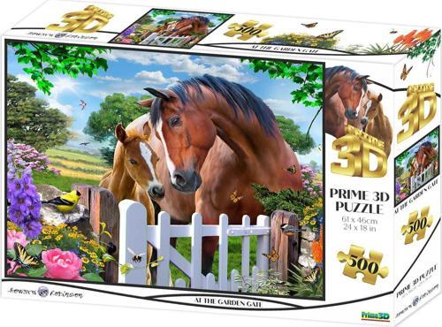 Prime 3D - At The Garden Gate 500 Parça Yetişkin Puzzle 10046