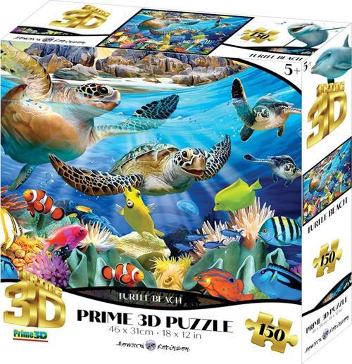 Prime 3D - Kaplumbağa Plajı 150 Parça Puzzle 10952