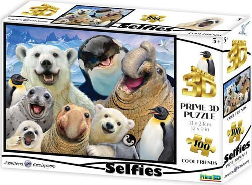 Prime 3D - Kutup Hayvanları Selfie 100 Parça Puzzle 10695