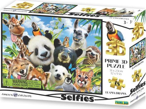 Prime 3D - Lama Selfie 48 Parça Puzzle 10647