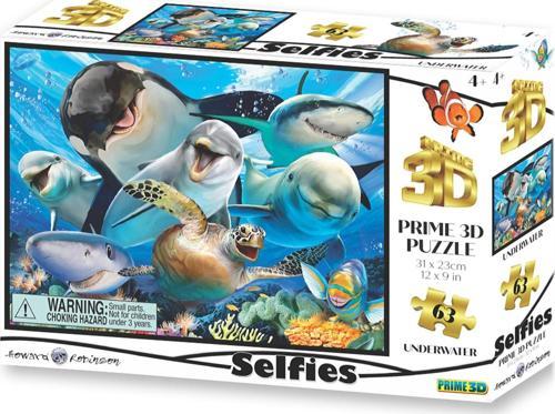 Prime 3D - Okyanusta Selfie 63 Parça Puzzle 10691