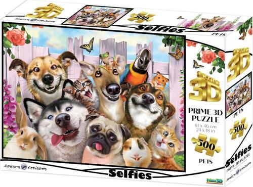 Prime 3D - Pet Selfie 500 Parça Yetişkin Puzzle 10062