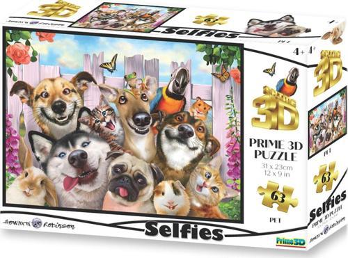 Prime 3D - Pet Selfie 63 Parça Puzzle 10660