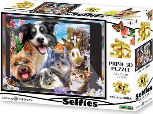 Prime 3D - Sevimli Dostlar Selfie 63 Parça Puzzle 20557