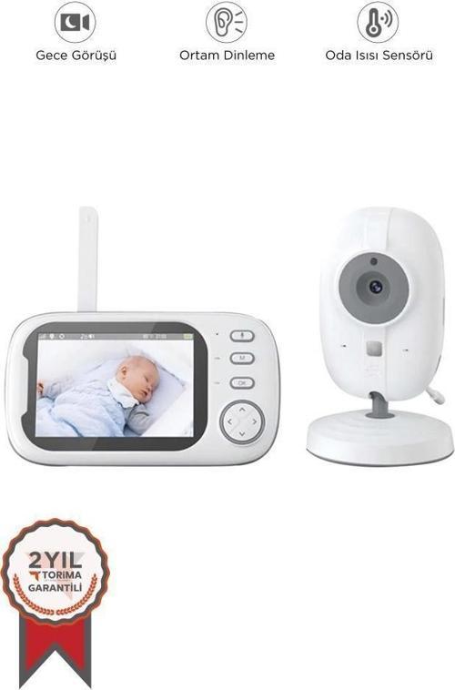 ABM600 Monitörlü Smart Ip Full Hd Akıllı Bebek Kamerası Monitörü Telsiz Güvenlik Kamerası