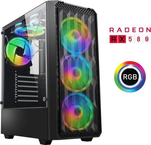 Xsr790 i7 4770 16GB Ram 256GB M.2 NVMe SSD 8GB RX580 Ekran Kartı Masaüstü Oyun Bilgisayarı