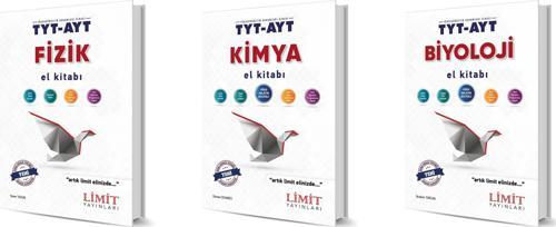 Limit Tyt Ayt Fizik + Kimya + Biyoloji El Kitabı Seti 3 Kitap 2024