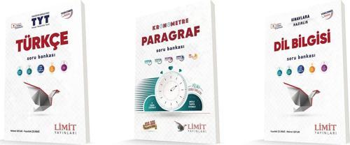 Limit Tyt Türkçe + Paragraf + Dil Bilgisi Soru Bankası Seti 3 Kitap 2024