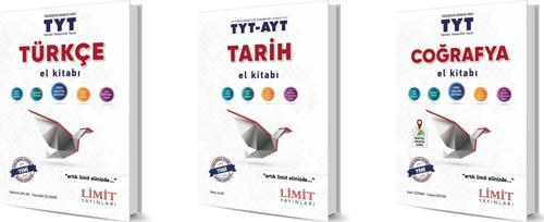 Limit Tyt Türkçe + Tarih + Coğrafya El Kitabı Seti 3 Kitap 2024