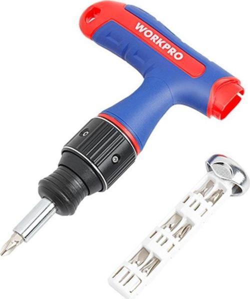 WP221072 7-IN-1 Profesyonel CR-V T- Saplı Cırcırlı Manyetik Tornavida Seti