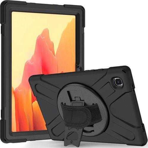 Huawei MatePad T10S Kılıf Yatay ve Dikey Standlı Askılı Military Amazing Defender Zırh Özellikli Kılıf