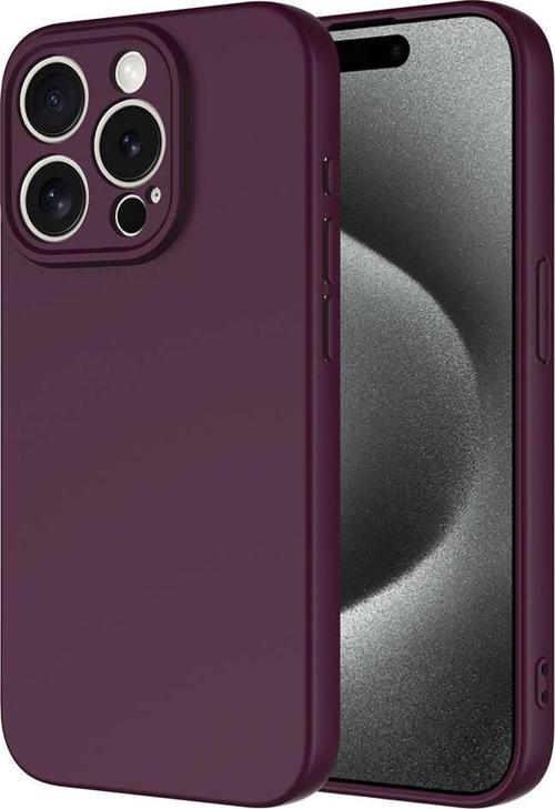 Apple iPhone 15 Pro Kılıf Dışı Silikon içi Kadife Lansman Kılıf