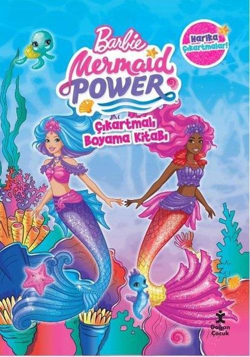 Barbie Mermaid Power Çıkartmalı Boyama Kitabı
