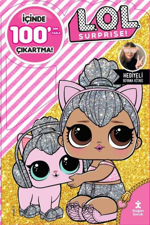 Lol Surprise! 100+ Çıkartma Hediyeli Boyama Kitabı