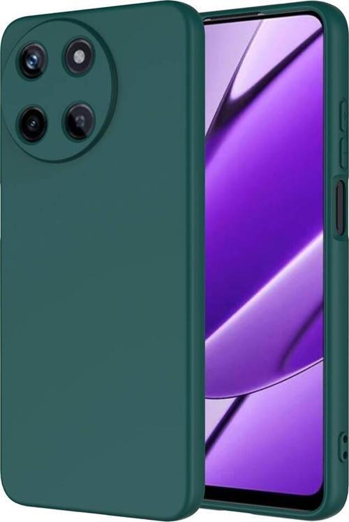 Realme 11 4G Kılıf Dışı Silikon içi Kadife Lansman Kılıf