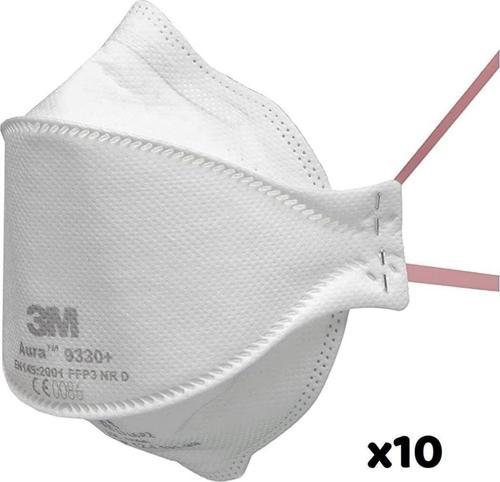 9330+ Ffp3 Aura Ventilsiz Solunum Maskesi 10 Adet
