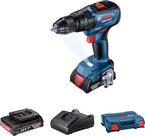 Professional Gsb 18V-50 18V 2.0 Ah Kömürsüz Li-İon Çift Akülü Darbeli Vidalama