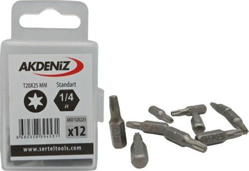 Akd/T20225 1/4 Torx Bits Uç T20X25 Mm 96 Adet
