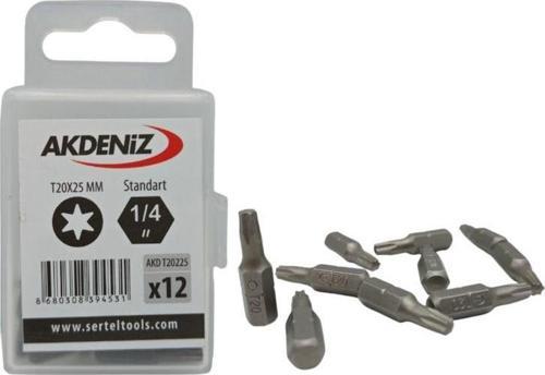 Akd/T20225 1/4 Torx T20X25 Mm 192 Adet Bits Uç