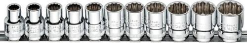 11 Parça 1/2'' 12 Köşe (Yıldız) Lokma Anahtar Takımı