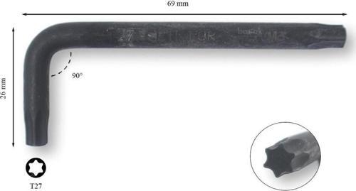 T27 Torx Allen (Alyan) Anahtar