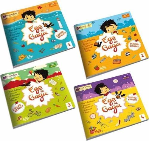 TRT Çocuk Ege ile Gaga Etkinlik Kitabım Seti - 4 Kitap Takım