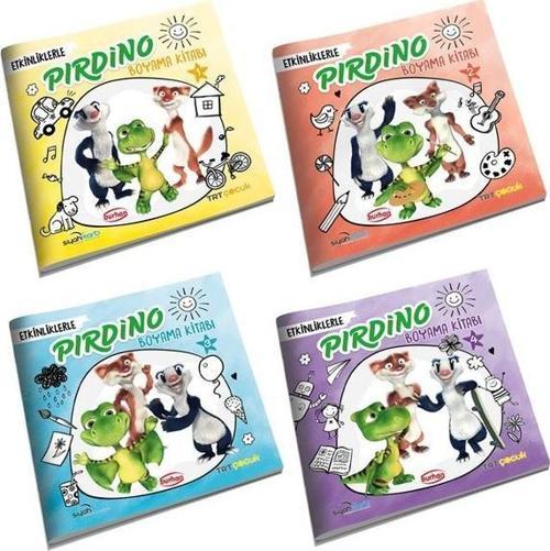 TRT Çocuk Etkinliklerle Pırdino Boyama Kitapları Seti - 4 Kitap Takım