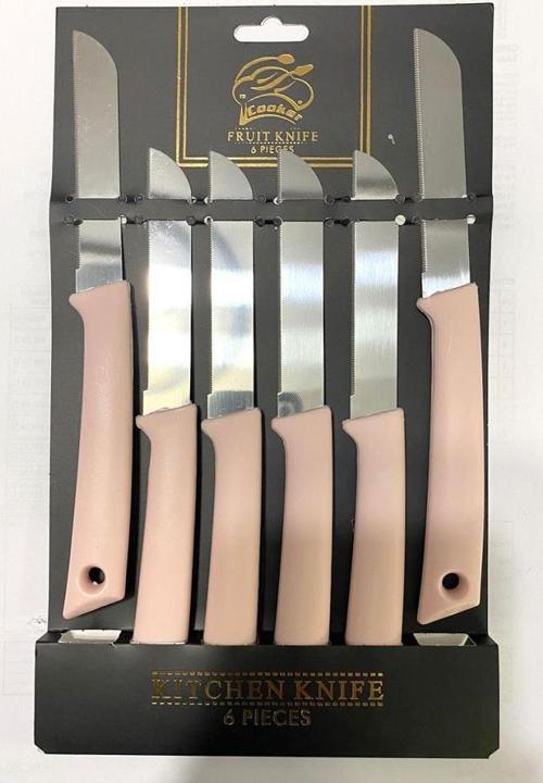 CKR-2959 6'lı Meyve Bıçağı Pembe