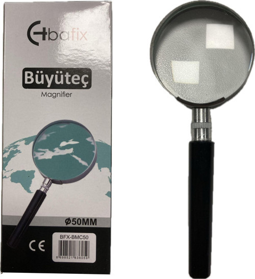 Büyüteç Cam Metal Çerçeveli 50 MM Büyüteç