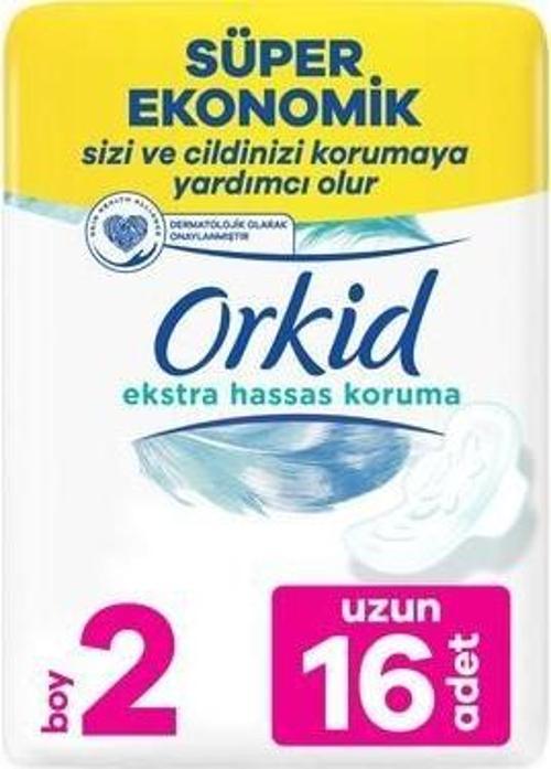 Extra Hassas Koruma Uzun Süper Ekonomik Paket 16 Ped No : 2