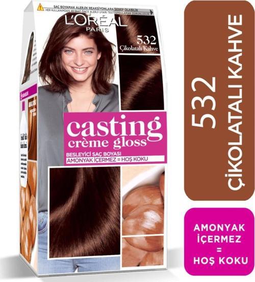 L'Oréal Paris Casting Crème Gloss Saç Boyası - 532 Çikolatalı Kahve