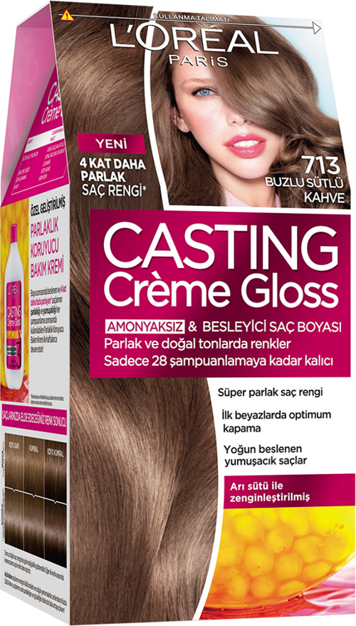 Loreal Casting Creme Gloss Saç Boyası 713 Buzlu Sütlü Kahve