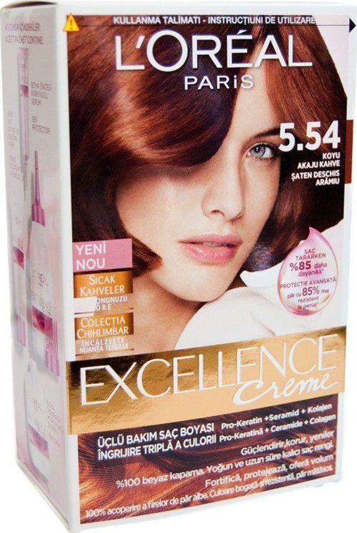 Loreal Excellence 4.54 Büyüleyici Bakır Akaju