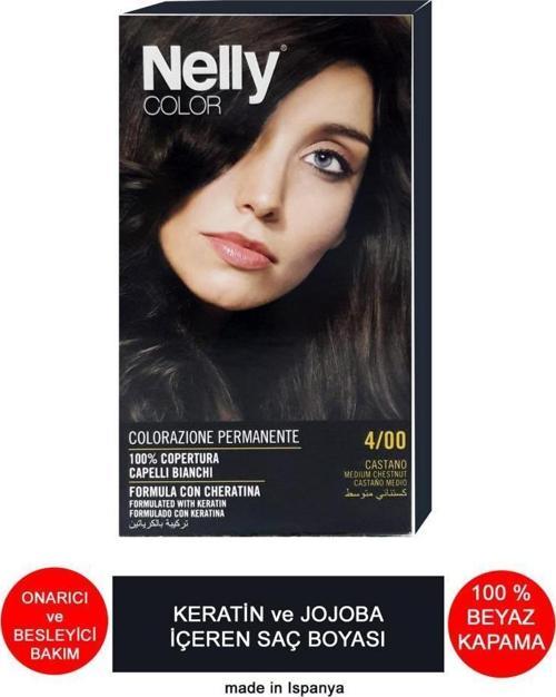 Jojoba ve Keratinli Saç Boyası 4.00 Orta Kestane