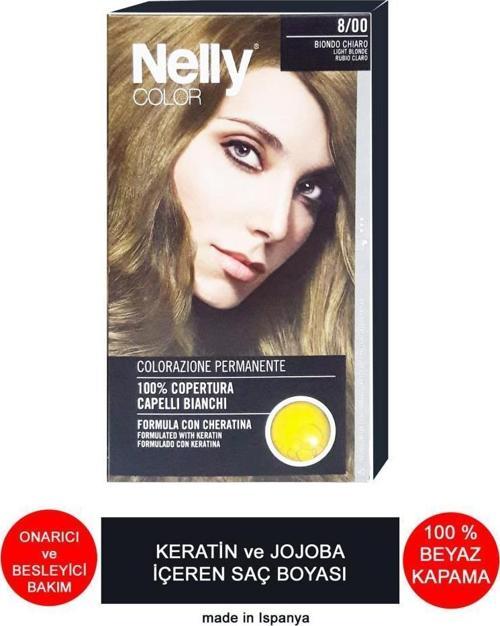 Jojoba ve Keratinli Saç Boyası 8.00 Açık Kumral