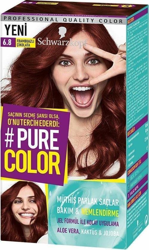 Pure Color Jel Saç Boyası 6.8 Frambuazlı Çikolata
