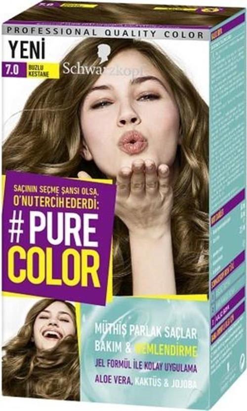 Pure Color Jel Saç Boyası 7.0 Buzlu Kestane
