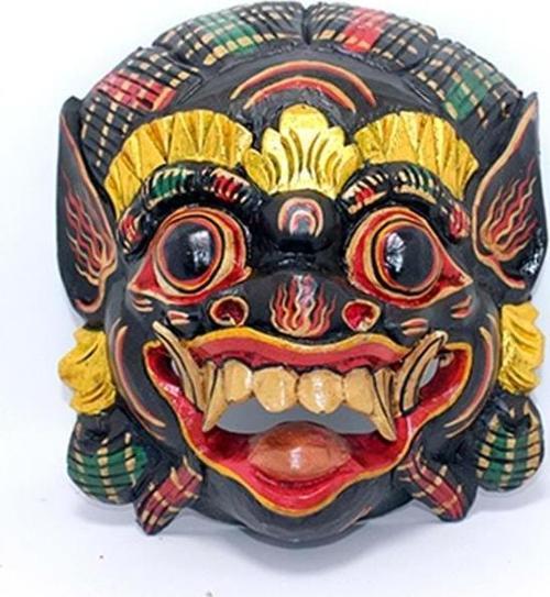 Duvara Asmalı Renkli Maske 22 Cm