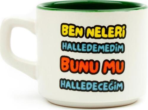 Ben Neleri Halledemedim Bunu Mu Halledeceğim Beyaz Venüs Kupa - Hediye Seramik Kupa